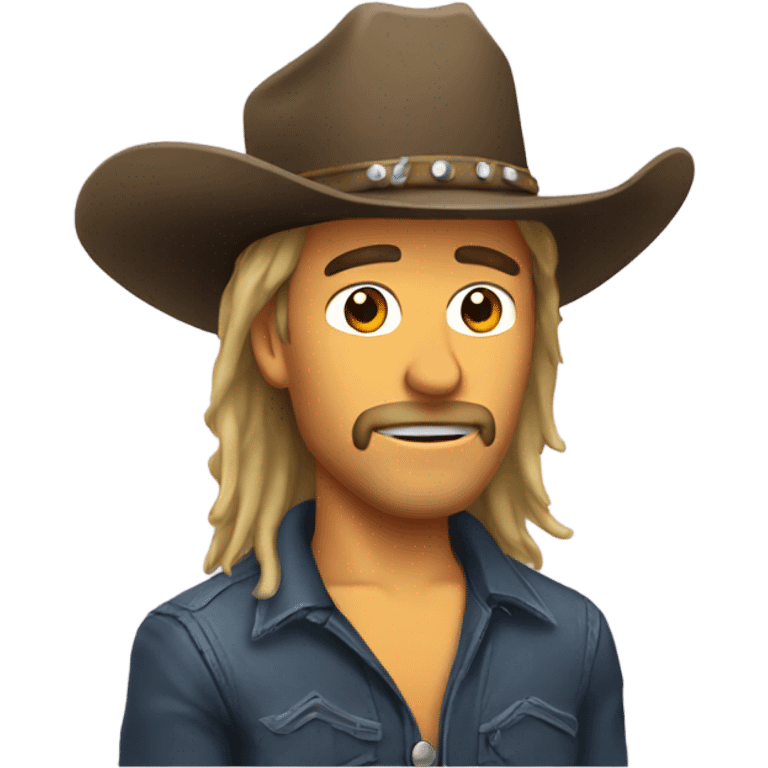 mullet cowboy  emoji