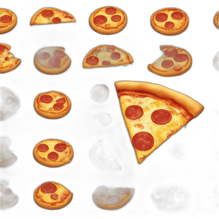 Emoji en colère avec une pizza emoji