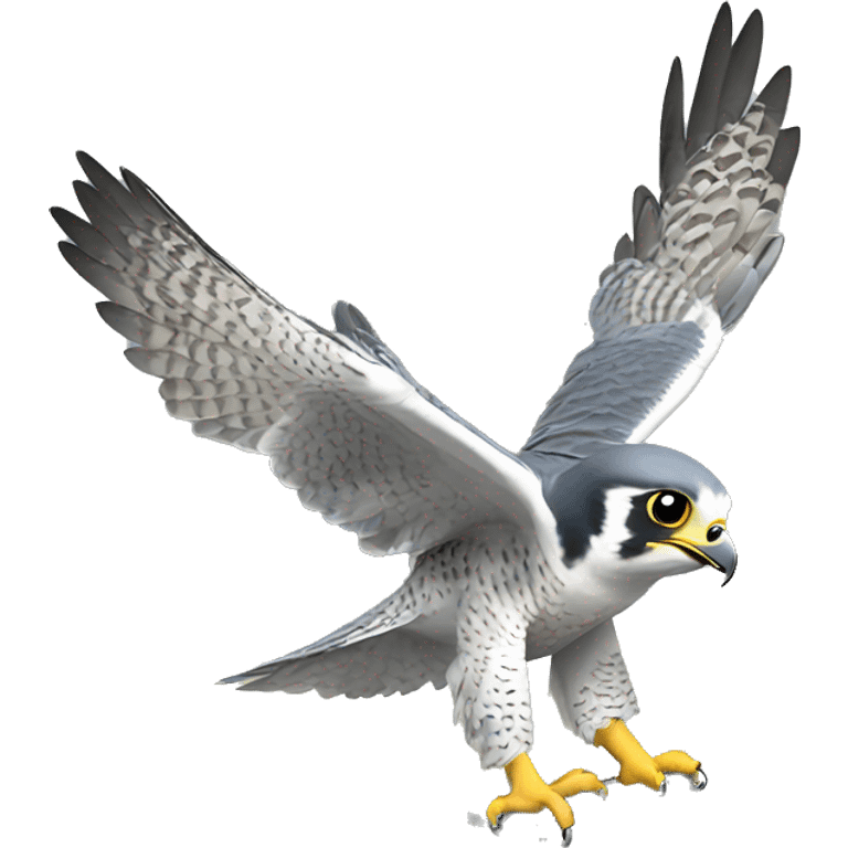 Baby Peregrine falcon happy dance emoji