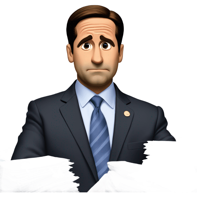 Michael Scott declaring bankruptcy  emoji