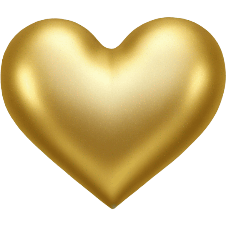 Gold cosmic heart emoji