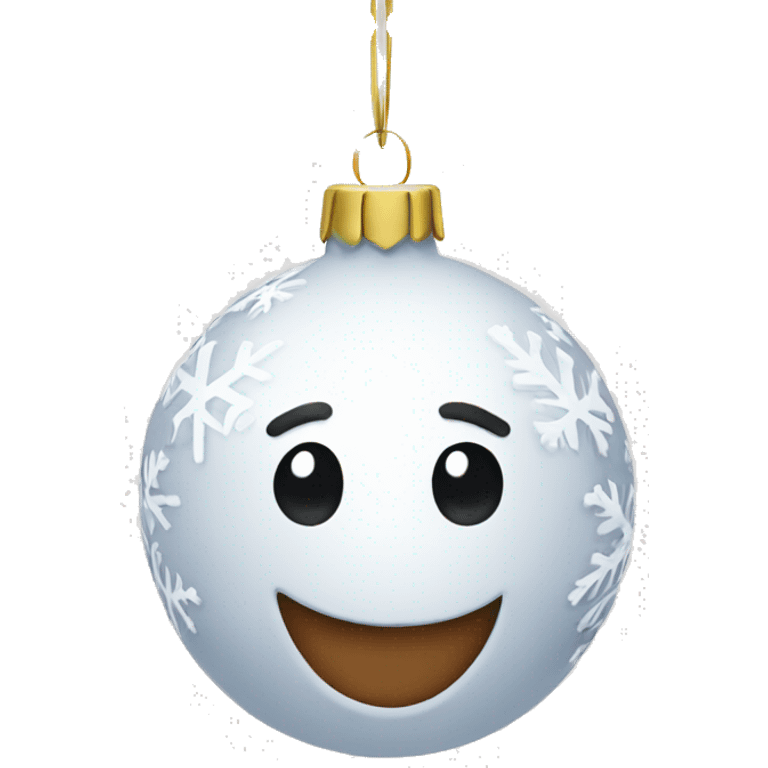 White Christmas decoration emoji