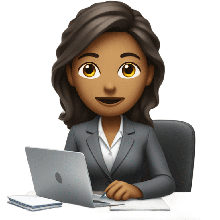 WORKING GIRL LAPTOP emoji