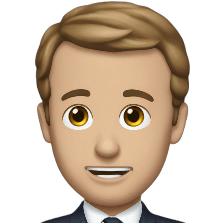 Macron qui fait caca emoji