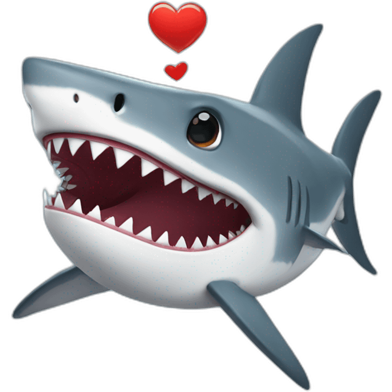 shark in love emoji