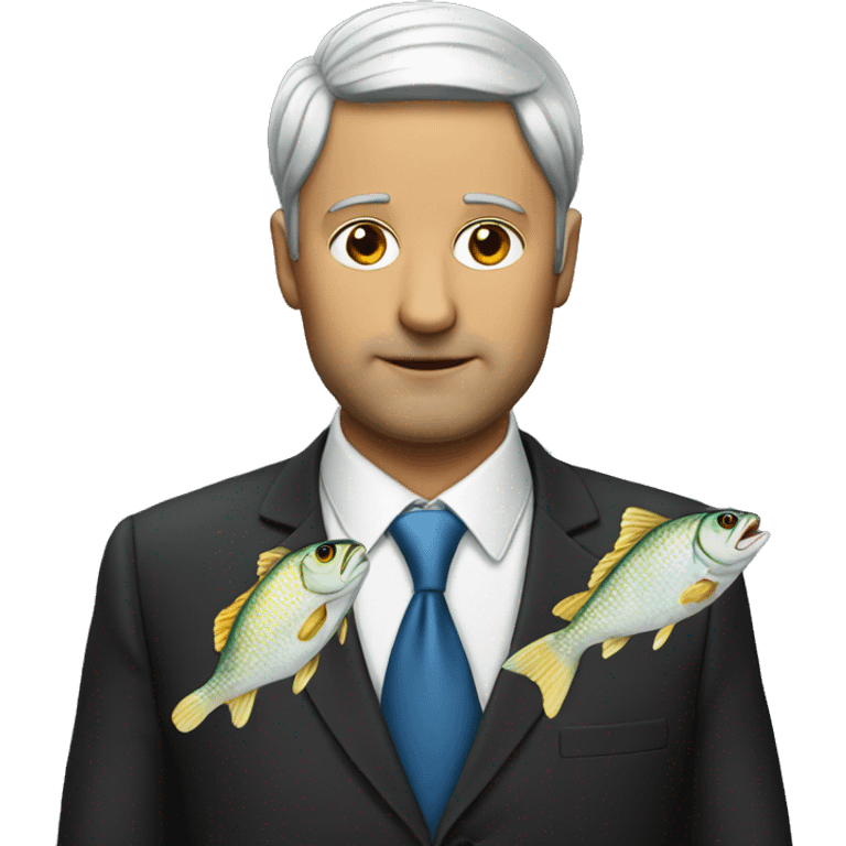 Lawyer with fish on head emoji