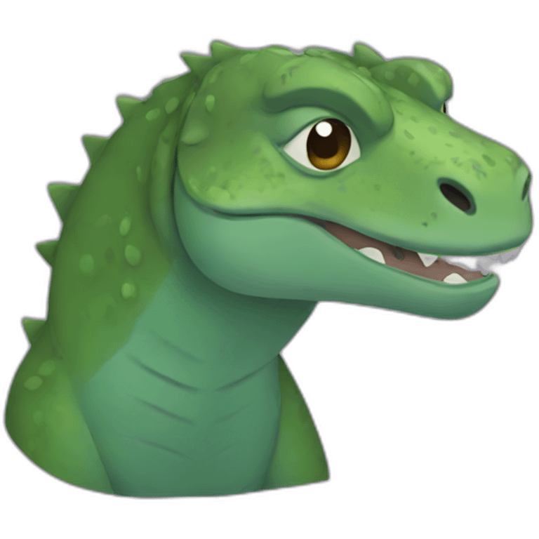 Crying Komodo dragon emoji