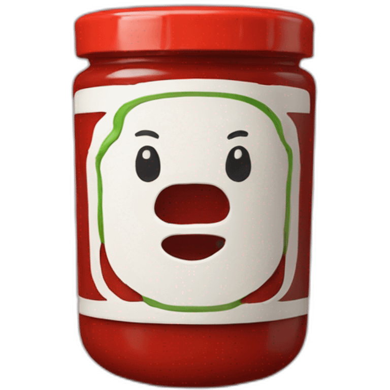 Ketchup sur pate emoji