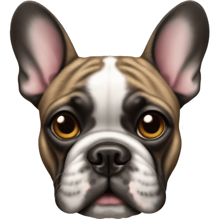 French bulldog brindle emoji