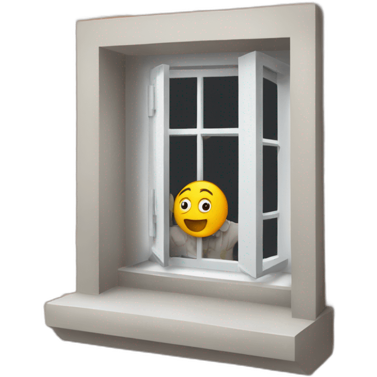 cotilleando en ventana emoji