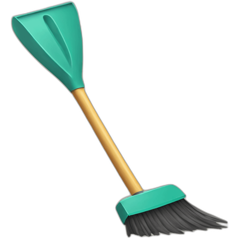 broom and shovel emoji