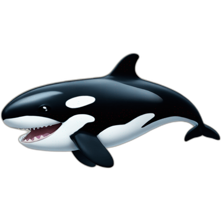 orca face laughing emoji