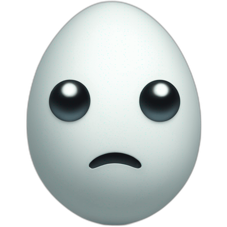 egg with two eyes, two arms, and two legs (standing, io17, facing forward) emoji