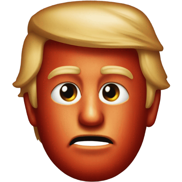 Donald Trump covered in ketchup  emoji