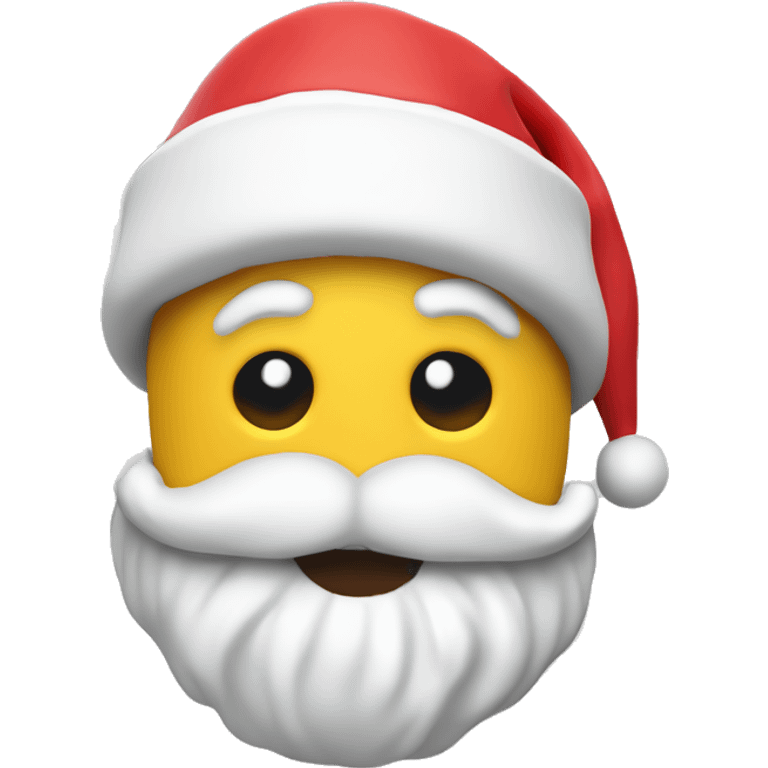 3D plasticine santa claus hat icon emoji