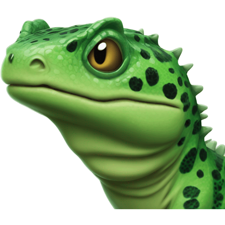 Green Gila Monster Face emoji