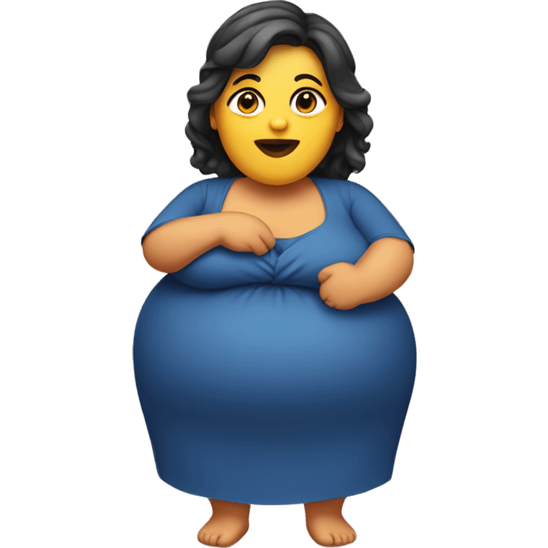 Fat girl emoji