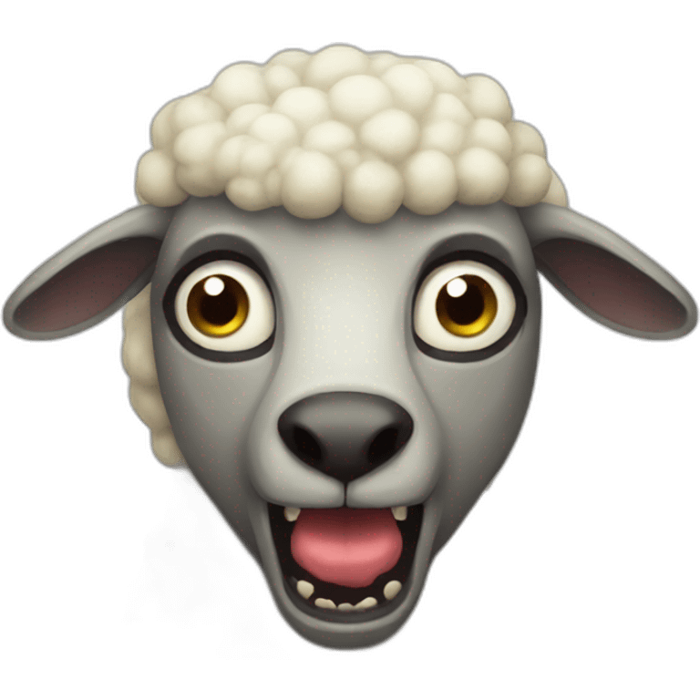 Sheep zombie emoji