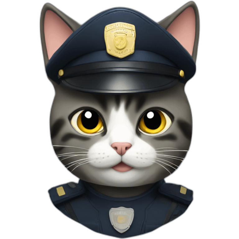 Cat police emoji