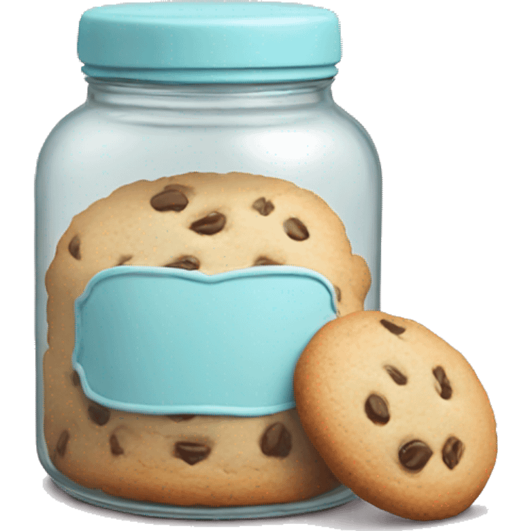 pastel cookie in realistic cookie jar emoji