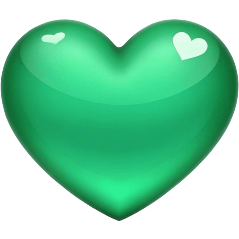 emerald green heart emoji