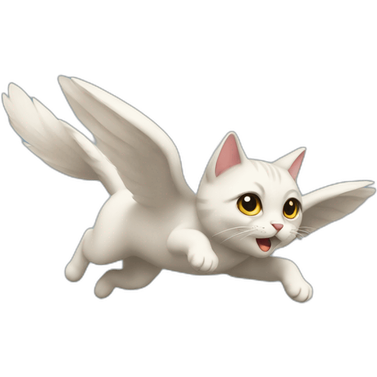 flying cat emoji