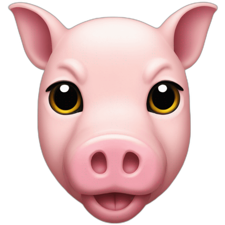 puma logo but it's a pig emoji