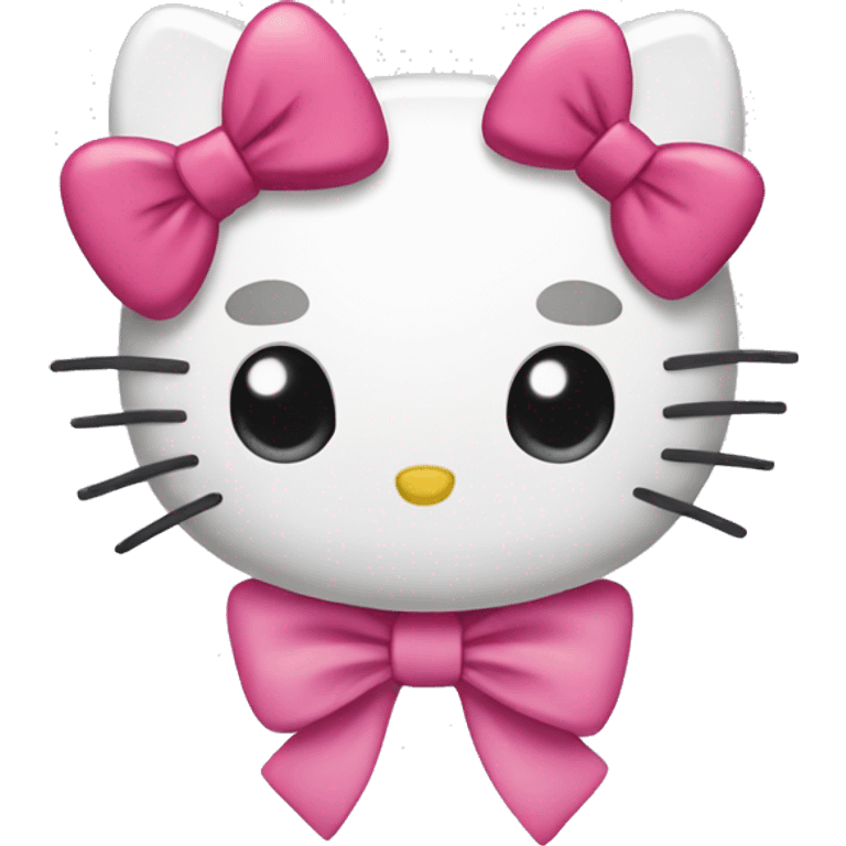 Hello kitty with a bow emoji