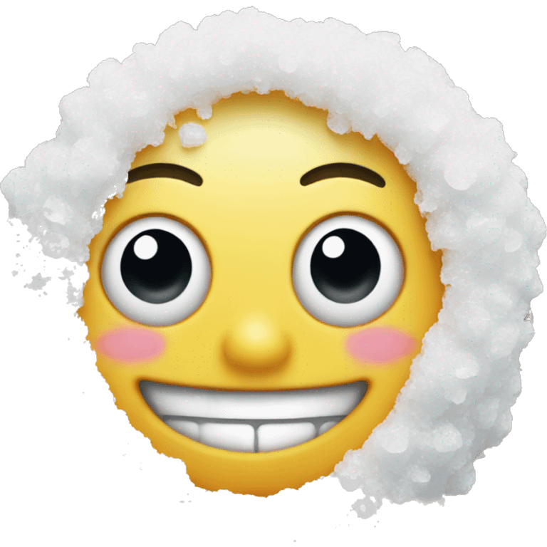 happy face with salt emoji