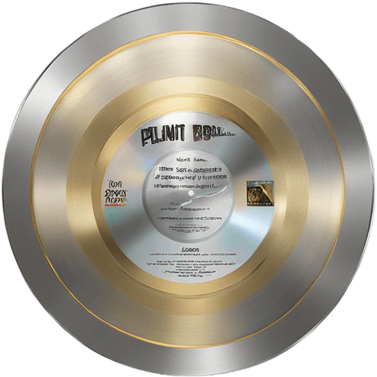 platinum album plaque  emoji