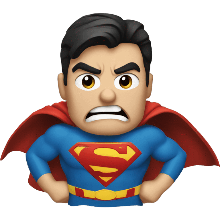 Angry Superman  emoji