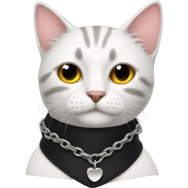 cat with emo collar emoji