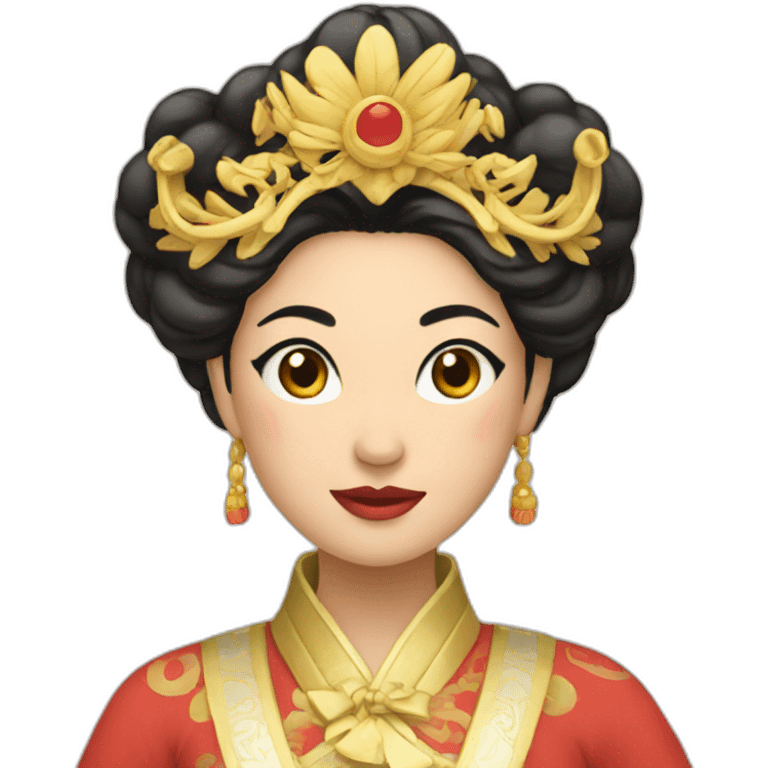 Asian queen emoji