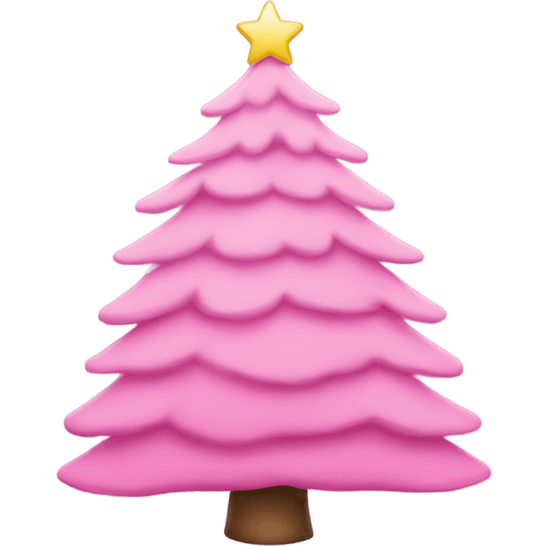 pink christmas tree emoji