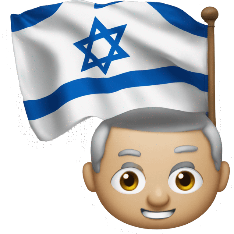 Benjamin Netanyahu with the Israeli flag emoji