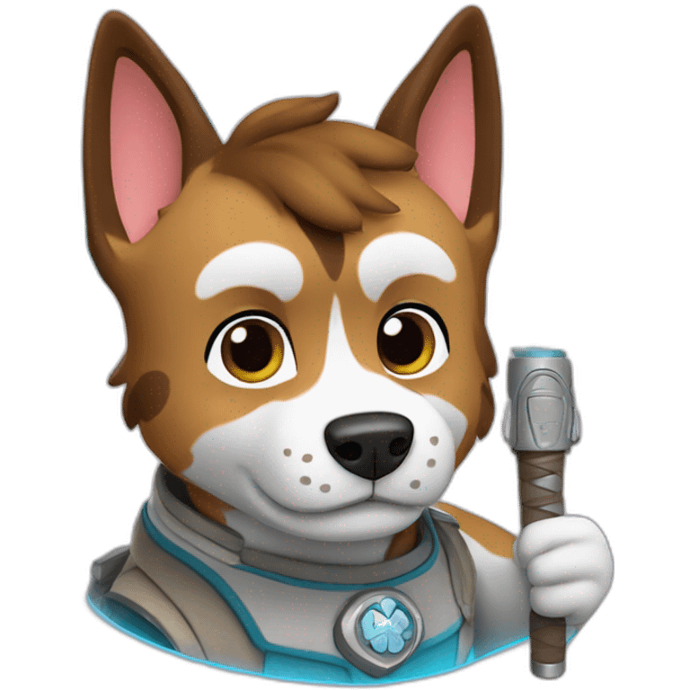 Paw patrol Jedi emoji