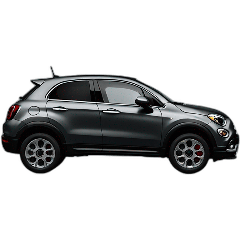 Fiat 500x dark grey emoji