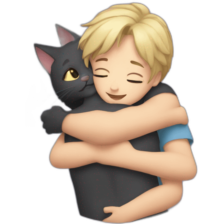 CatGirl-hugging-boy emoji