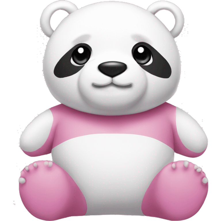 pink and white panda teddy emoji