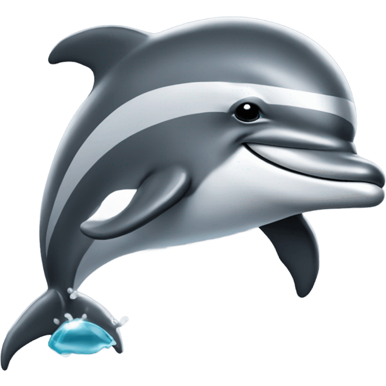 Dolphin with Las Vegas Raiders cap  emoji