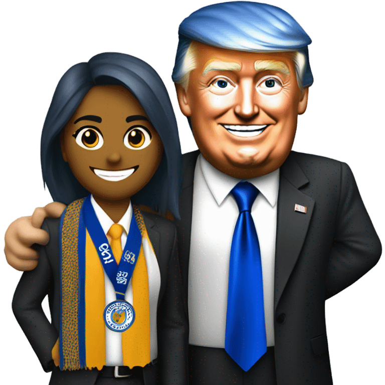 Leicester city supporter with Donald trump  emoji