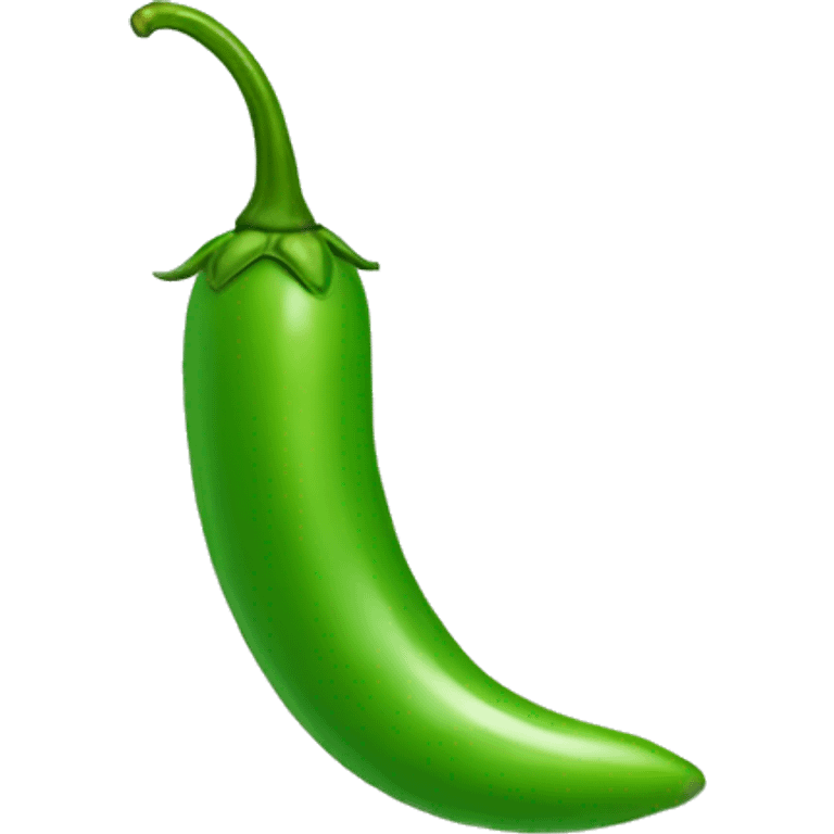 Small green chilli emoji