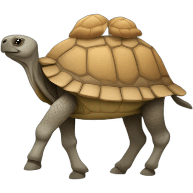 Tortue sur chameau emoji