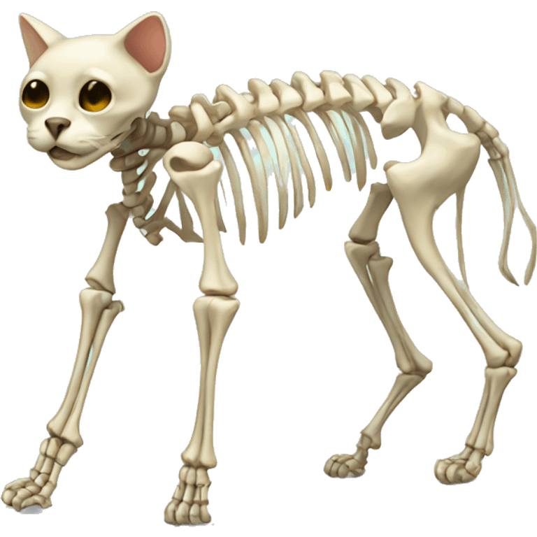 cat skeleton emoji