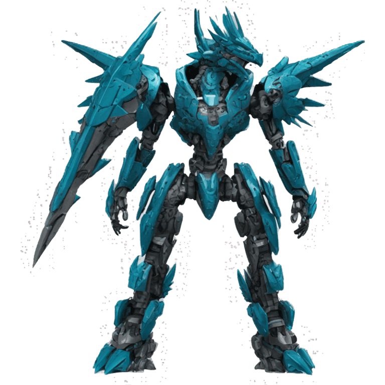 futuristic spiky dragon-Bionicle-mecha full body emoji