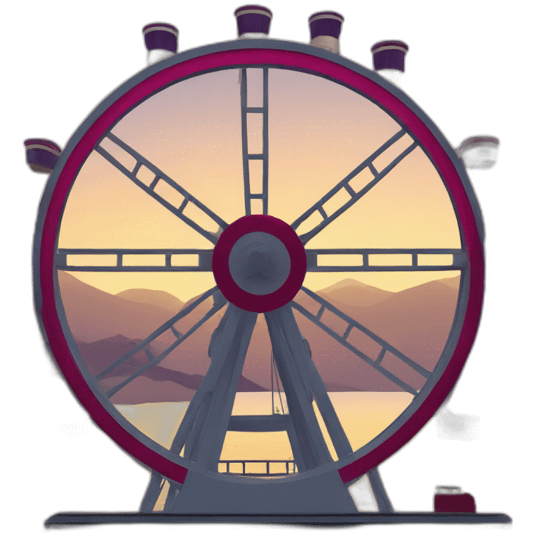 A ferry wheel live themed emoji