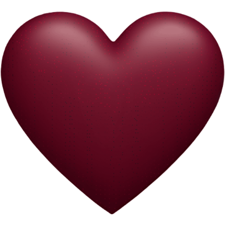 burgundy heart emoji