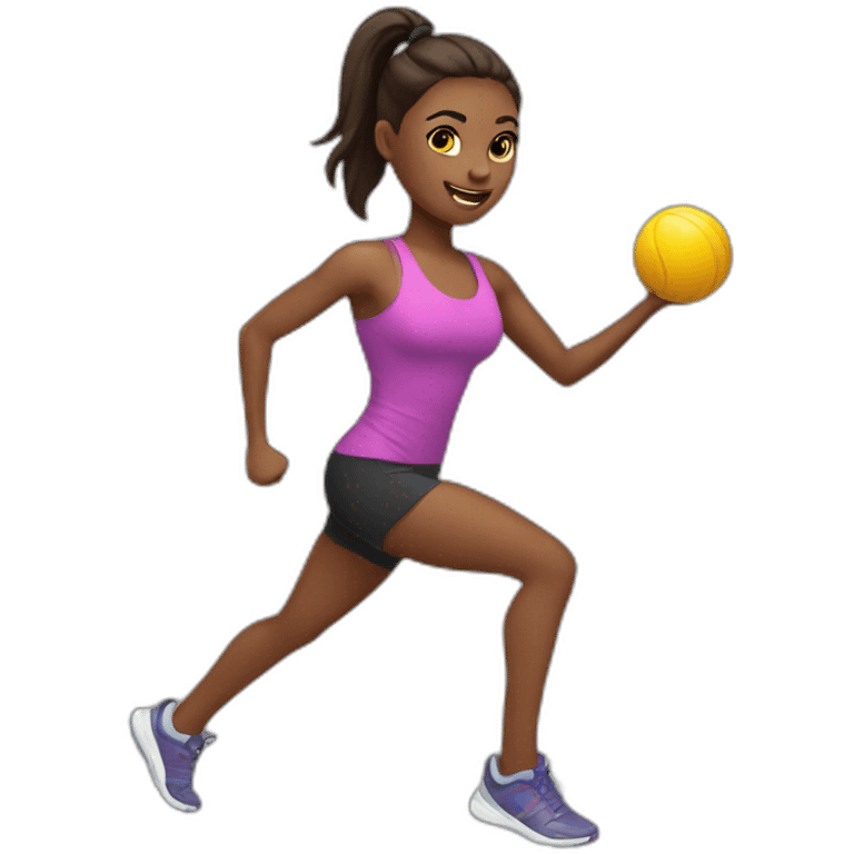 workout girl emoji