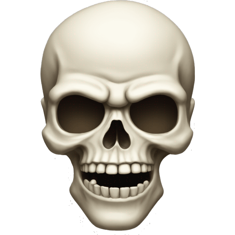 skull emoji with lvl 1000 troll face  emoji