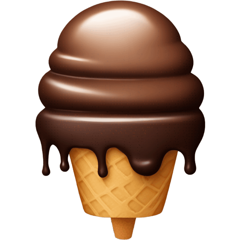 Steamy Chocolate ice cream emoji